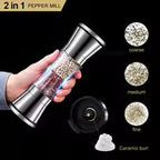 Orla | Spice & Salt Grinder | 2-in-1 Dual Mill, Stainless Steel | Manual, Ceramic Burr