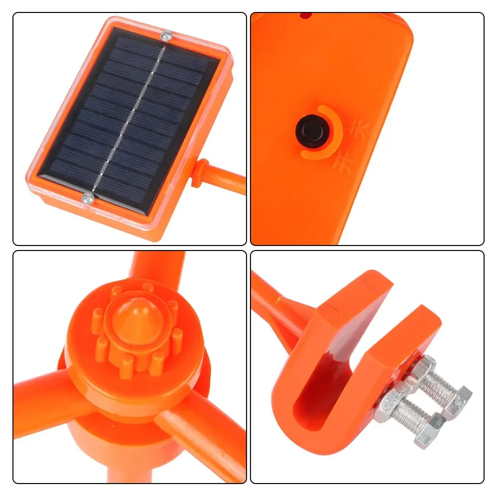 Solar Animal Repeller for Birds 360 Rotating Reflective Sound