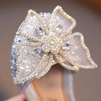 Kids Sandals Little Girls Flat Heel Bow Sequin Rhinestone Glitter Bling