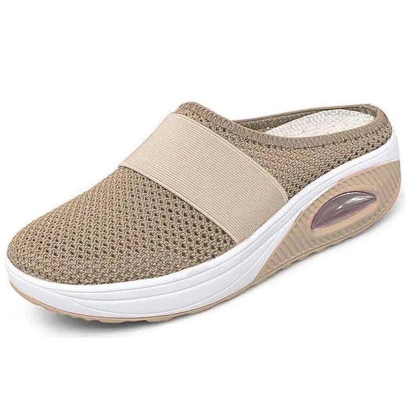 Women Orthopedic Shoes Slip On Sandals Breathable Mesh Air Cushion