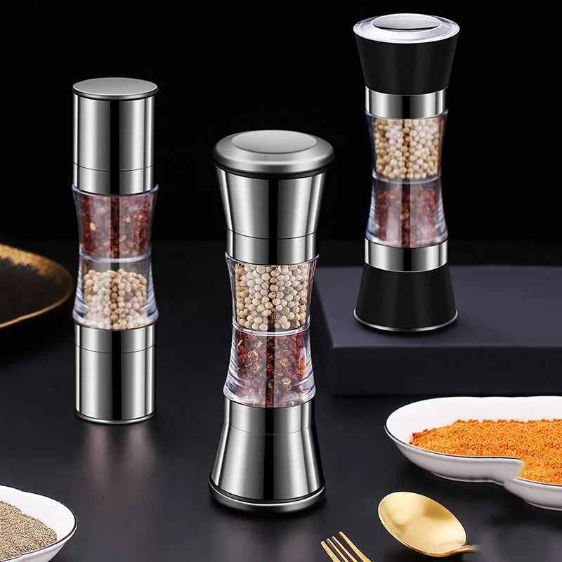 Orla | Spice & Salt Grinder | 2-in-1 Dual Mill, Stainless Steel | Manual, Ceramic Burr
