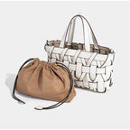 Women Handwoven Crossbody Handbag Top Handle