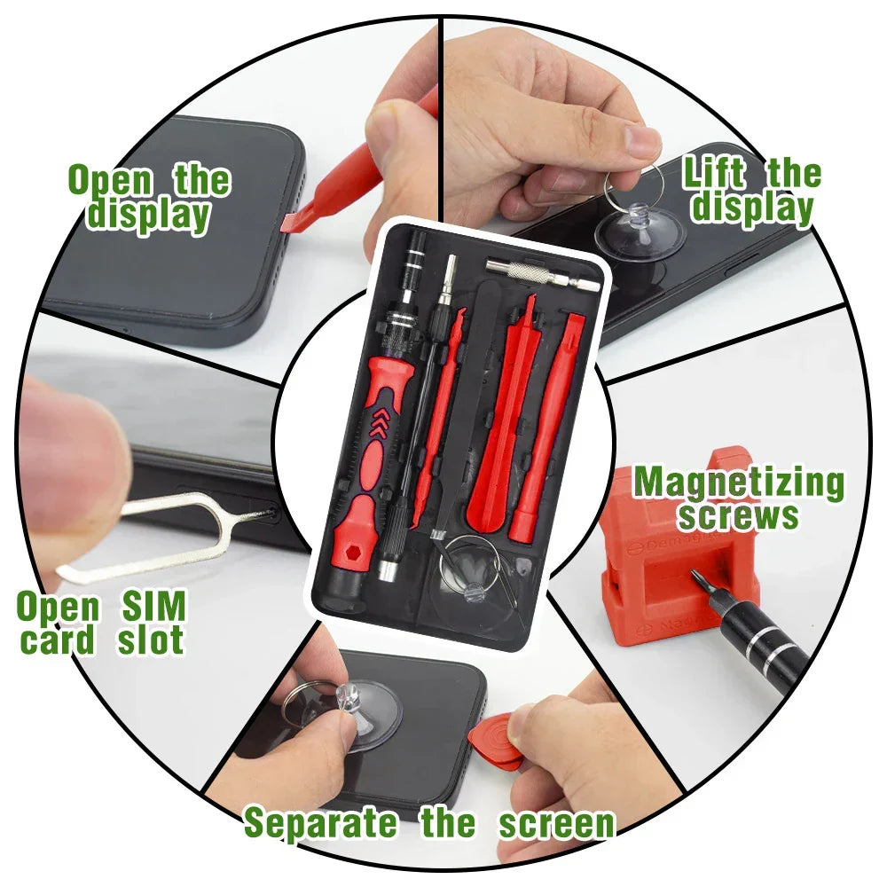Lyra | 115-in-1 Precision Screwdriver Set | Magnetic Repair Kit | 98 Bits