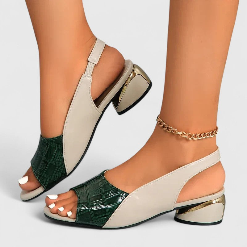 Anouk | Women's Leather Sandals | Buckle, Non-Slip Sole | Elegant, Casual