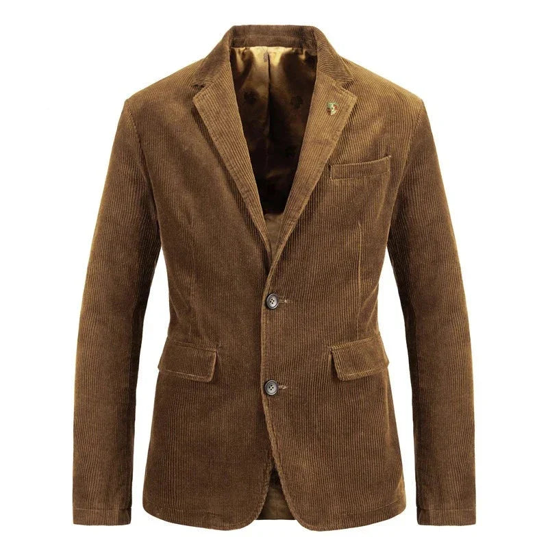 Xanthe | Men's Corduroy Blazer | Smart Casual, Autumn Winter | Brown, Olive, Blue