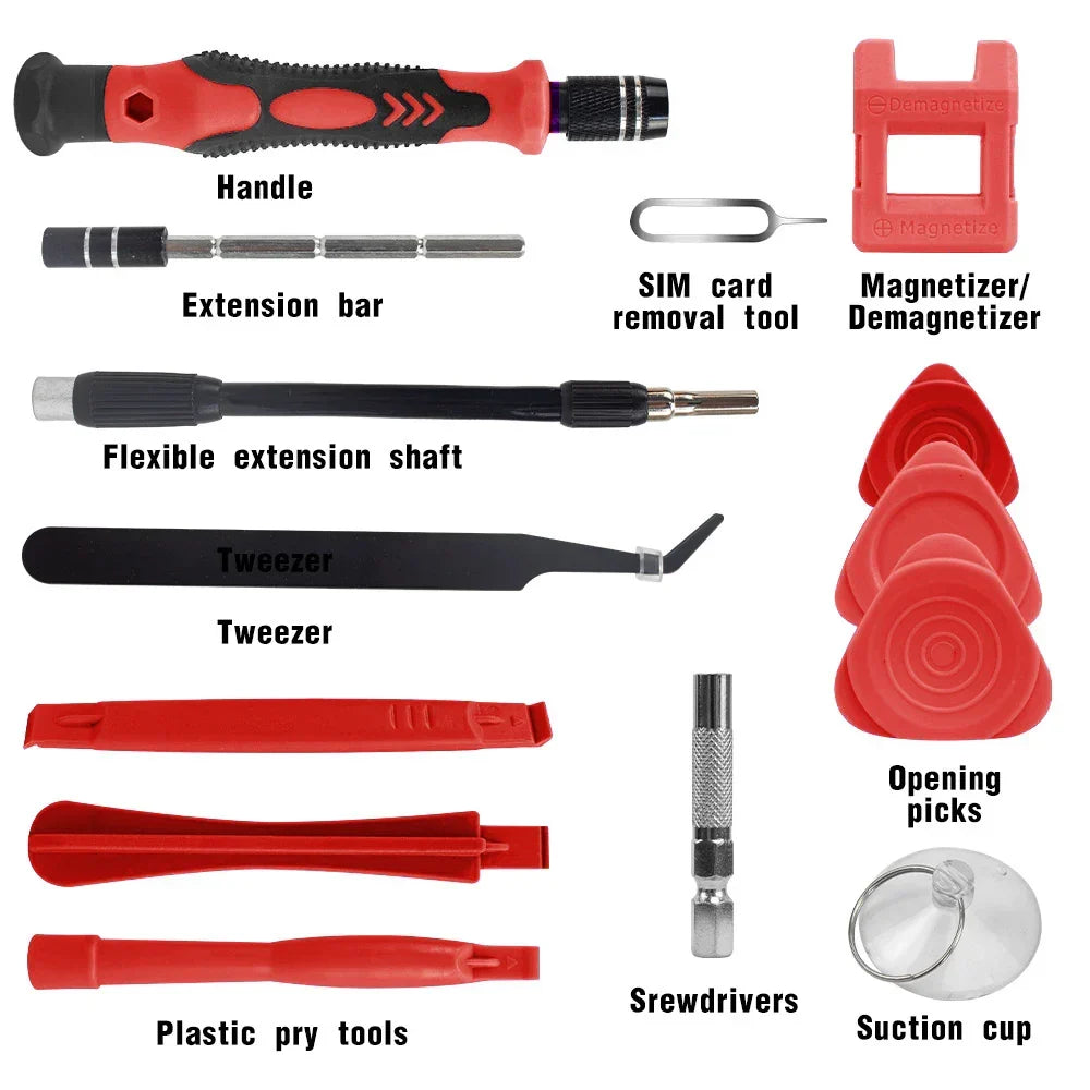 Lyra | 115-in-1 Precision Screwdriver Set | Magnetic Repair Kit | 98 Bits