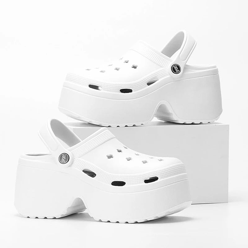 Women Wedge Sandals Chunky Platform High Heel Open Toe Gladiator