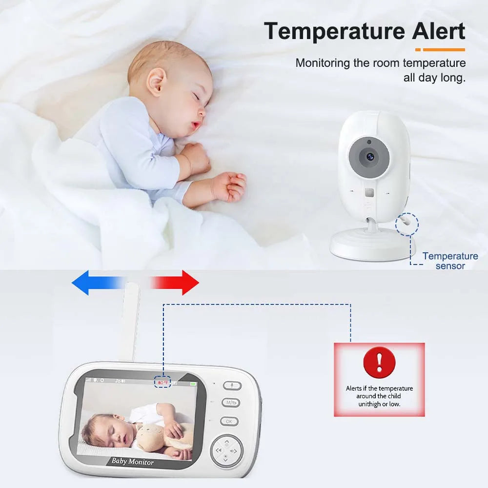 Willa | Video Baby Monitor | 3.5-Inch, Night Vision, Two-Way Audio
