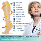 Vada | Compression Socks | Knee High, 15-20 mmHg | 3 Pairs, Unisex