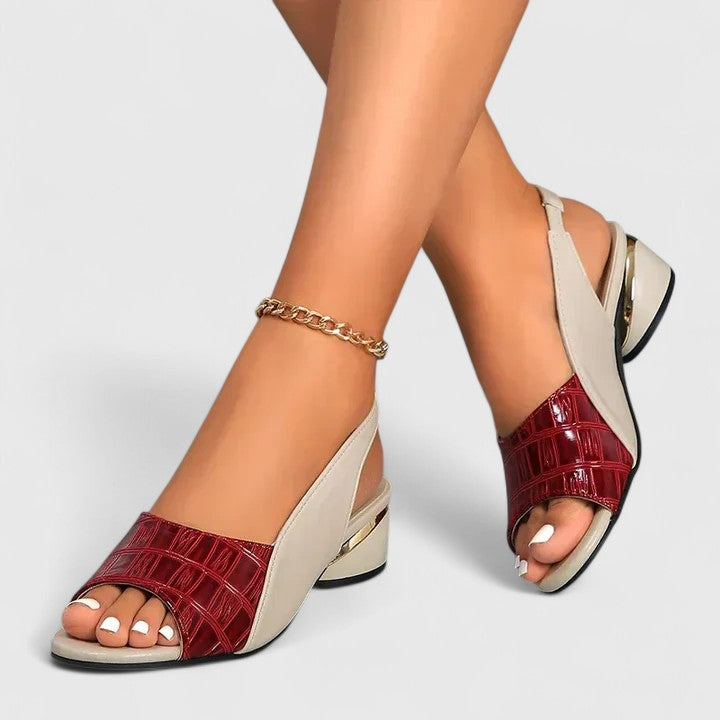 Anouk | Women's Leather Sandals | Buckle, Non-Slip Sole | Elegant, Casual