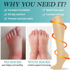 Vada | Compression Socks | Knee High, 15-20 mmHg | 3 Pairs, Unisex