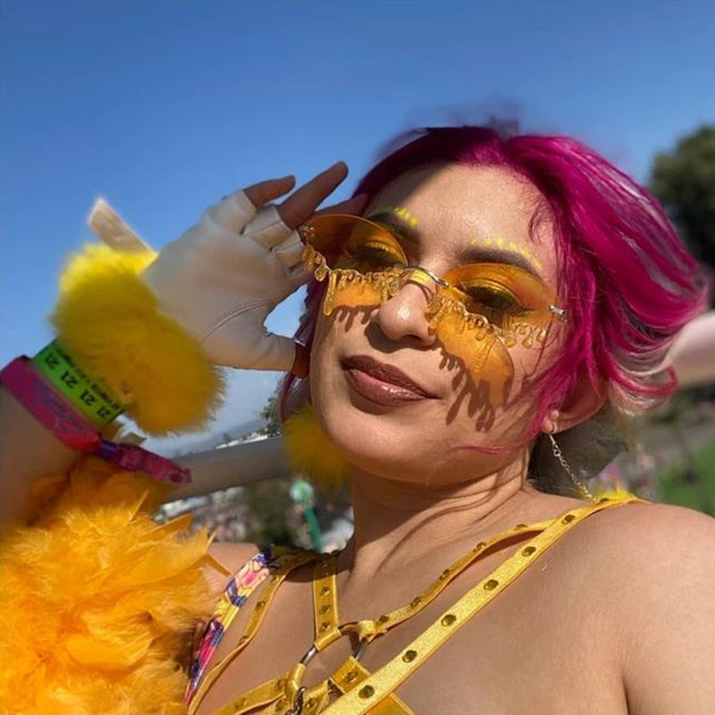 Wynne | Glitter Sunglasses | Festival & Party, Eye-Catching | 6 Colors