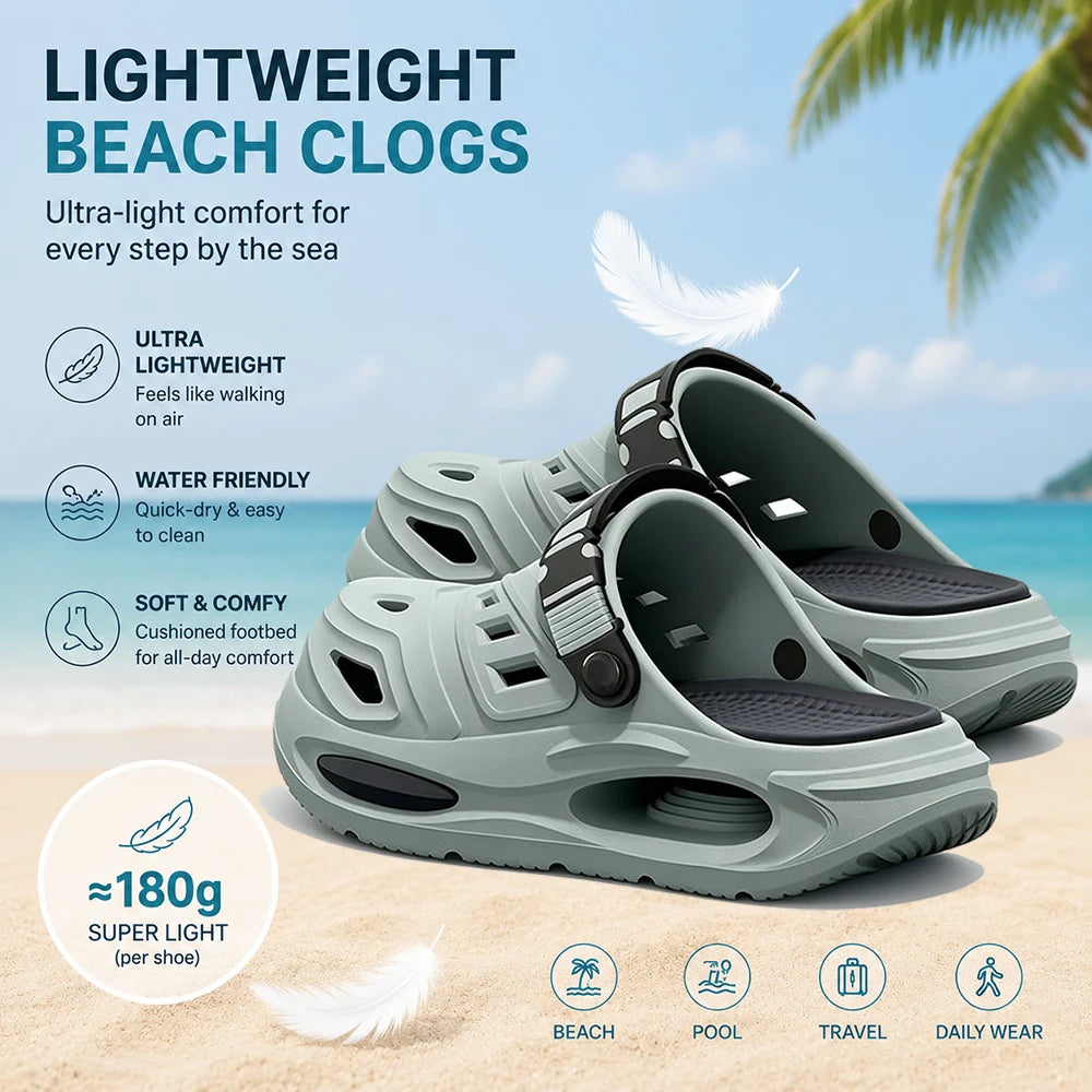 Men Orthopedic Sandals | EVA Clogs Lightweight Non Slip | Waterproof