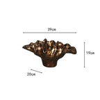 Decorative Bowl | Bronze Resin, Tabletop Vase | Delphine