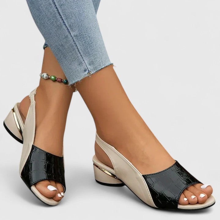 Anouk | Women's Leather Sandals | Buckle, Non-Slip Sole | Elegant, Casual