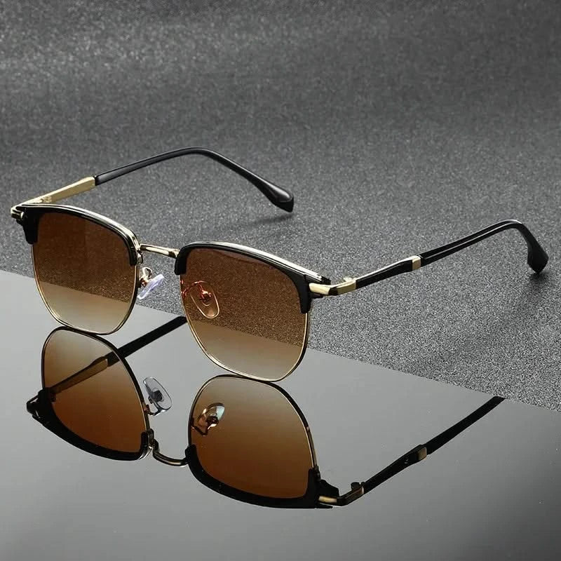 Polycarbonate Lens Clubmaster Sunglasses UV Protection