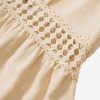 Honor | V-Neck Mini Dress | Ruffle Hem, A-Line, Short Sleeves