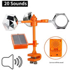 Solar Animal Repeller for Birds 360 Rotating Reflective Sound
