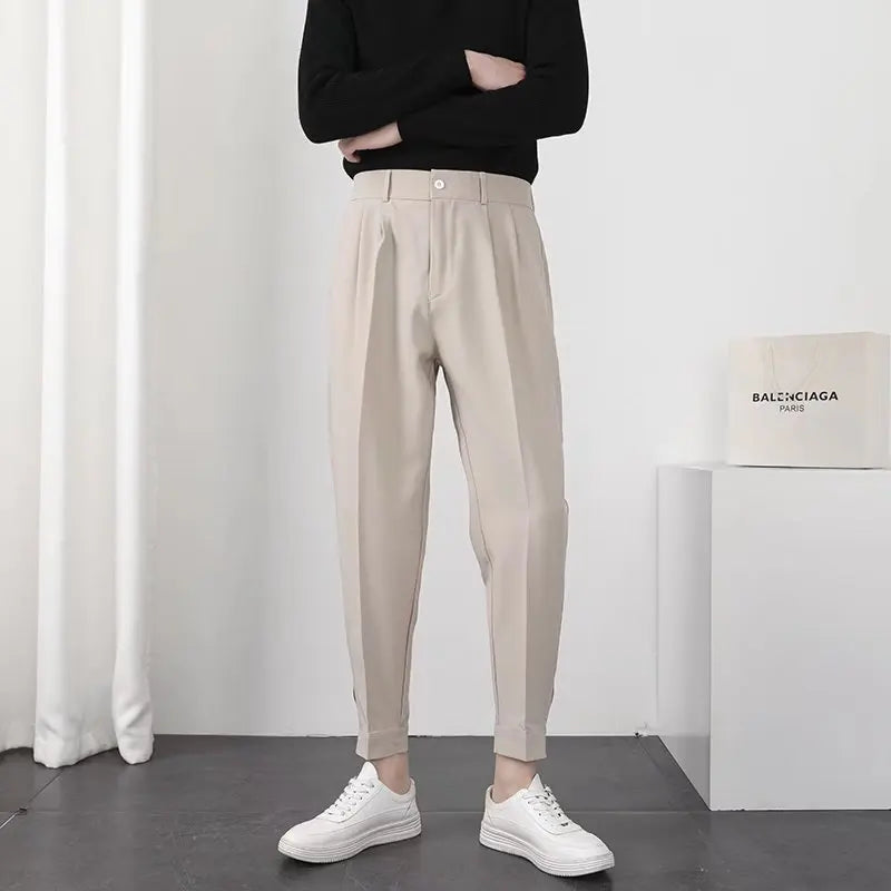 Men's Pleated Trousers | Relaxed Fit, Smart Casual | Zelda