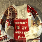 Christmas Jumper Women Unisex Loose Long Sleeve Pullover Sweater