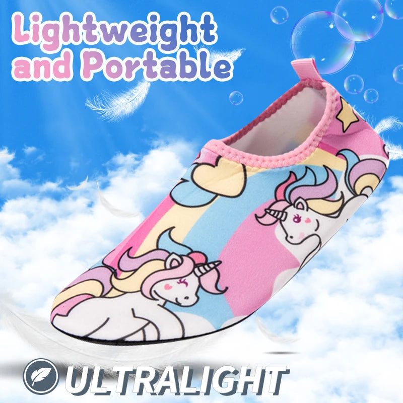 Kids Water Shoes Girls Anti Slip Quick Dry Lightweight Printed