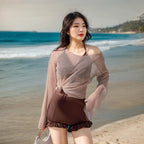 Women One Piece Swimsuit Tummy Control Slimming Modest Dress Style