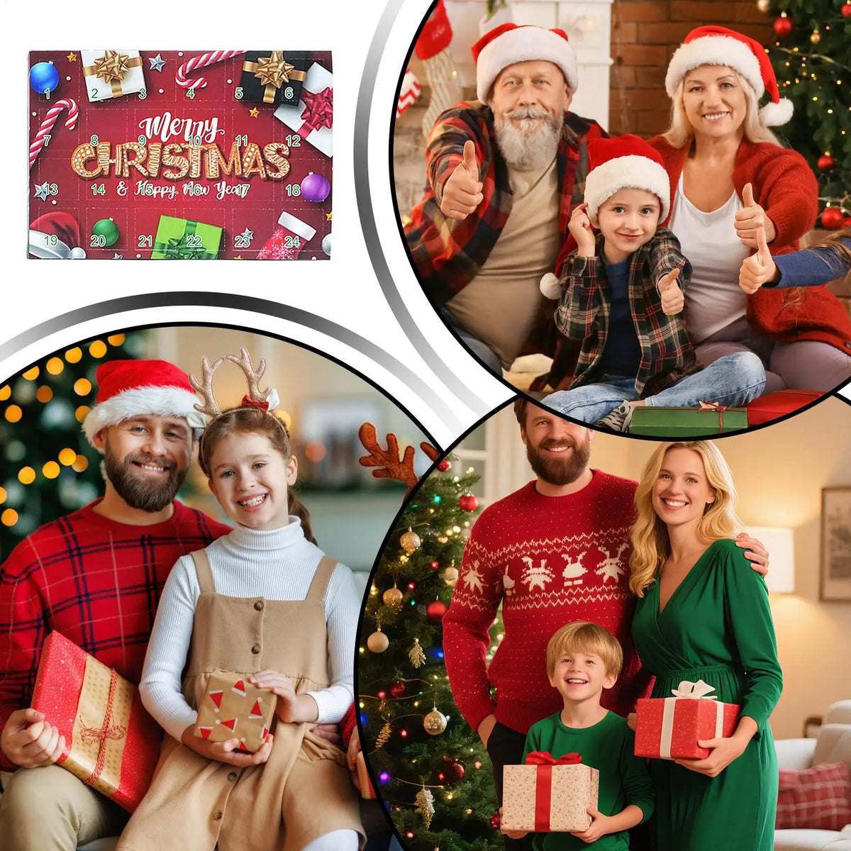 Sock Advent Calendar Christmas Socks Women Men 24 Days Countdown 12 Pairs