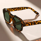 Halle | Acetate Bold Frame Retro Sunglasses