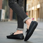 Men Leather Loafers Moccasin Slip On
