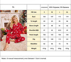 Christmas Pajamas Women 2 Piece Long Sleeve Snowflake Print Set