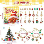 Charm Bracelet Advent Calendar 24 Piece Christmas Countdown Set