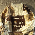 Christmas Jumper Women Unisex Loose Long Sleeve Pullover Sweater