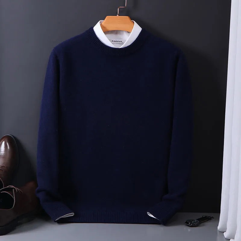 Ottavia | Men's Cashmere Sweater | Round Neck, Autumn Winter | Slim Fit