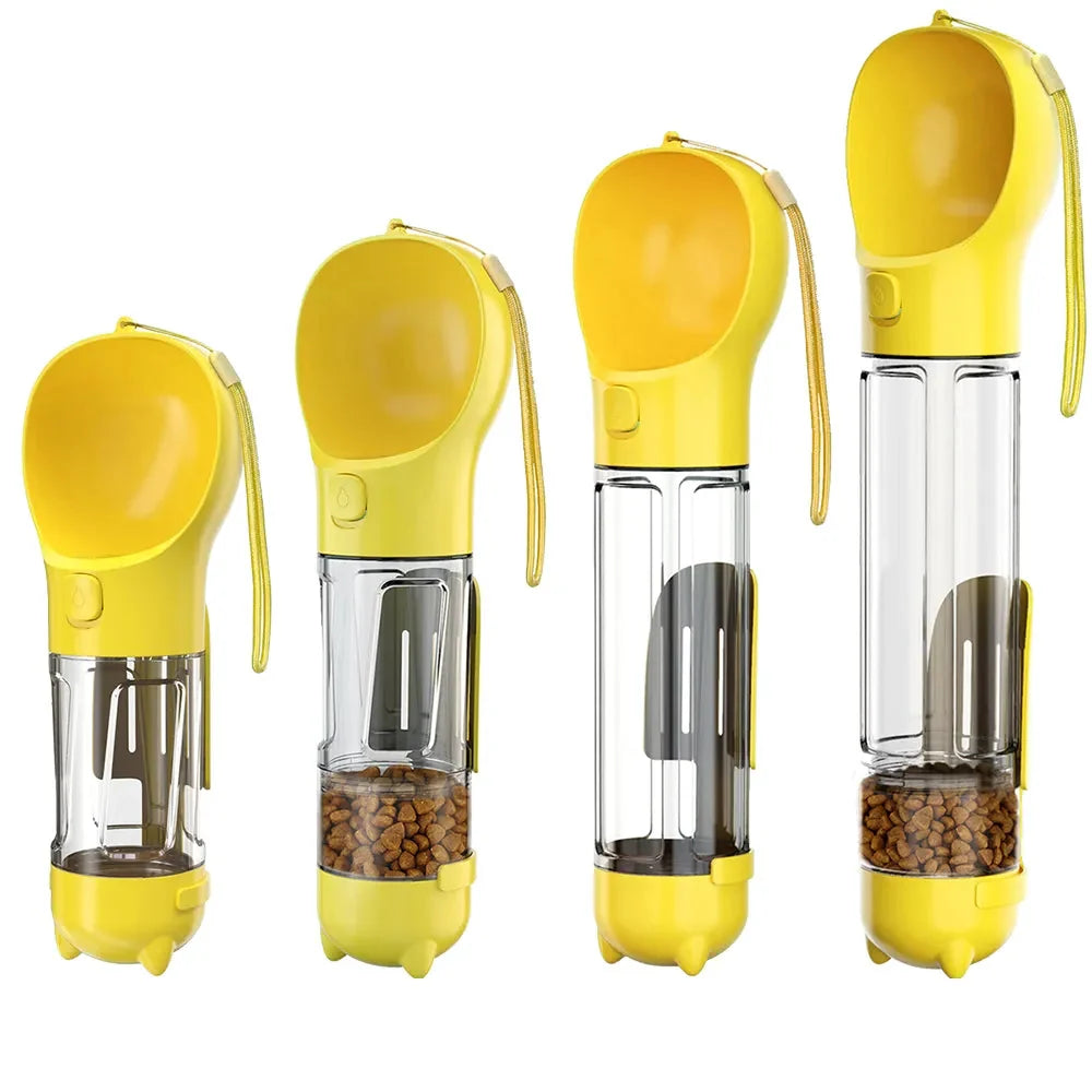 Clea | Dog Water Bottle 3-in-1 | Travel, Poop Bag Dispenser | BPA-Free
