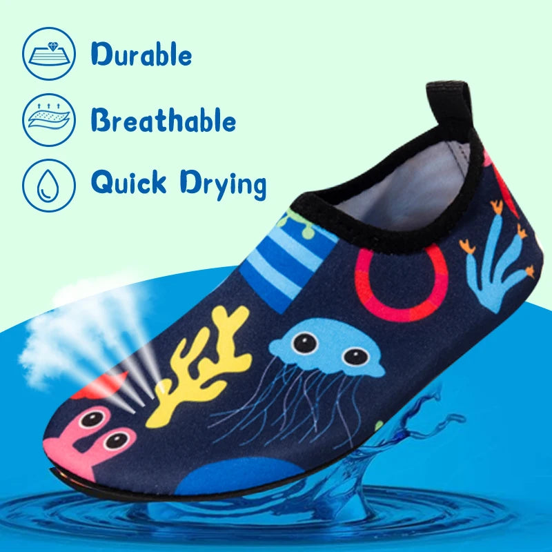 Kids Water Shoes Girls Boys Quick Drying Lightweight Non Slip