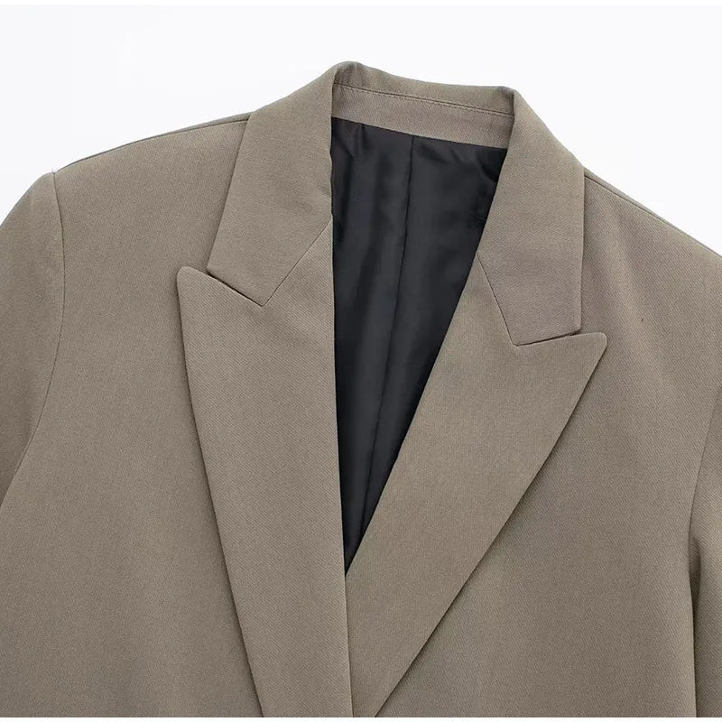 Oversized Blazer Women Structured Classic Lapels | Bexcellent