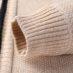 Knit Full Zip Jacket Stand Up Collar
