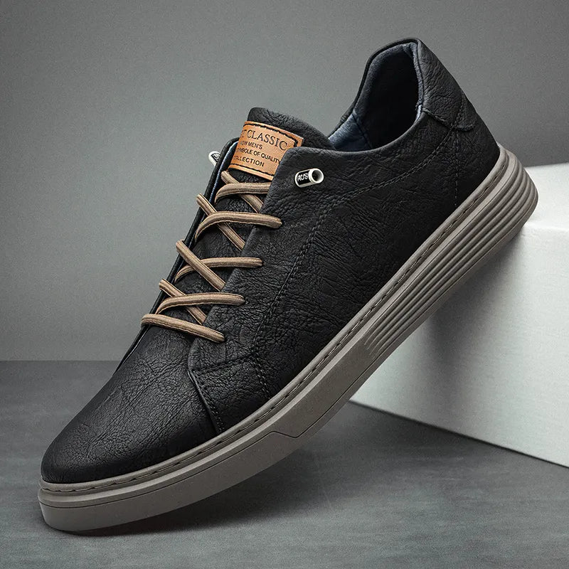 Mila | Men's Sneakers | Faux Leather, Cushioned Sole | Casual