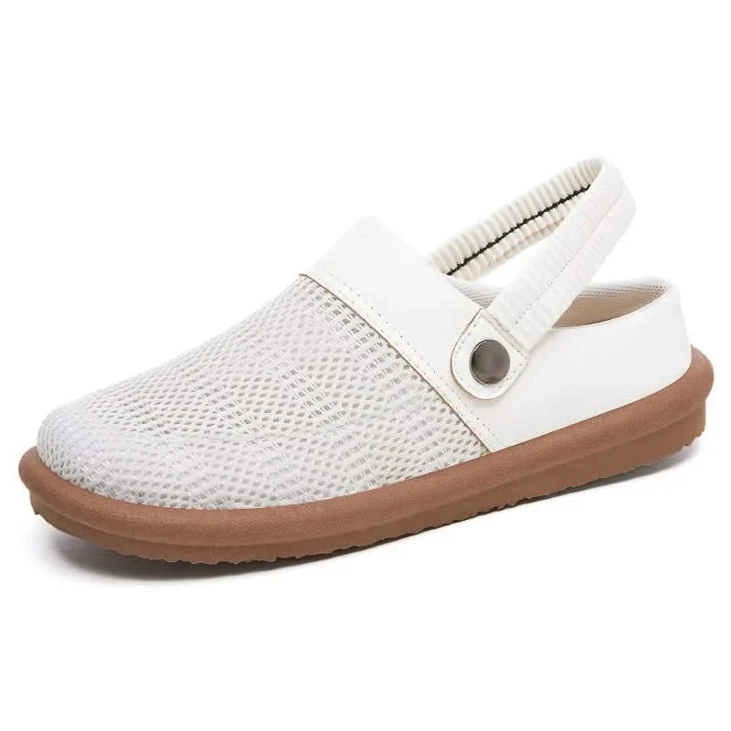 Women Mesh Slip-On Clogs Cushioned