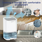 Leah | Portable Dehumidifier | 2-in-1 Air Filter & Night Light | 1000ml