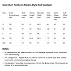 Christmas Cardigan Men | Nordic Pattern Knit Zip Up Long Sleeve Winter