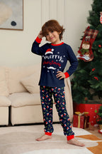 Christmas Pajamas Family Matching 2 Piece Set Xmas Letter Print