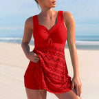 Women Tankini Set Ruched Top Extra Coverage | Seraphina