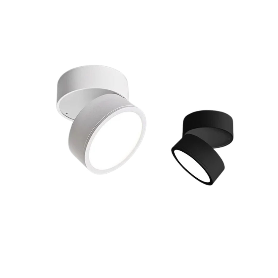 Della | LED Ceiling Spotlight | Adjustable, Minimalist | Warm White, Black & White