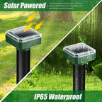 Solar Animal Repeller Waterproof Snake Rat Deterrent Vibration Pack