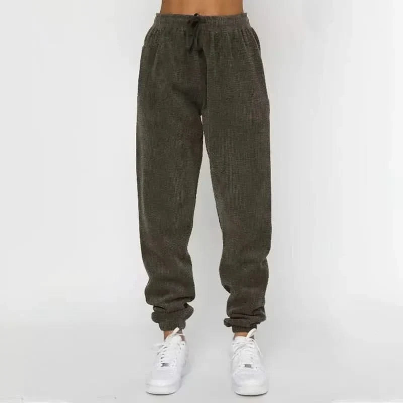 Women Corduroy Sweatset Relaxed Fit 2 Piece Lounge Set