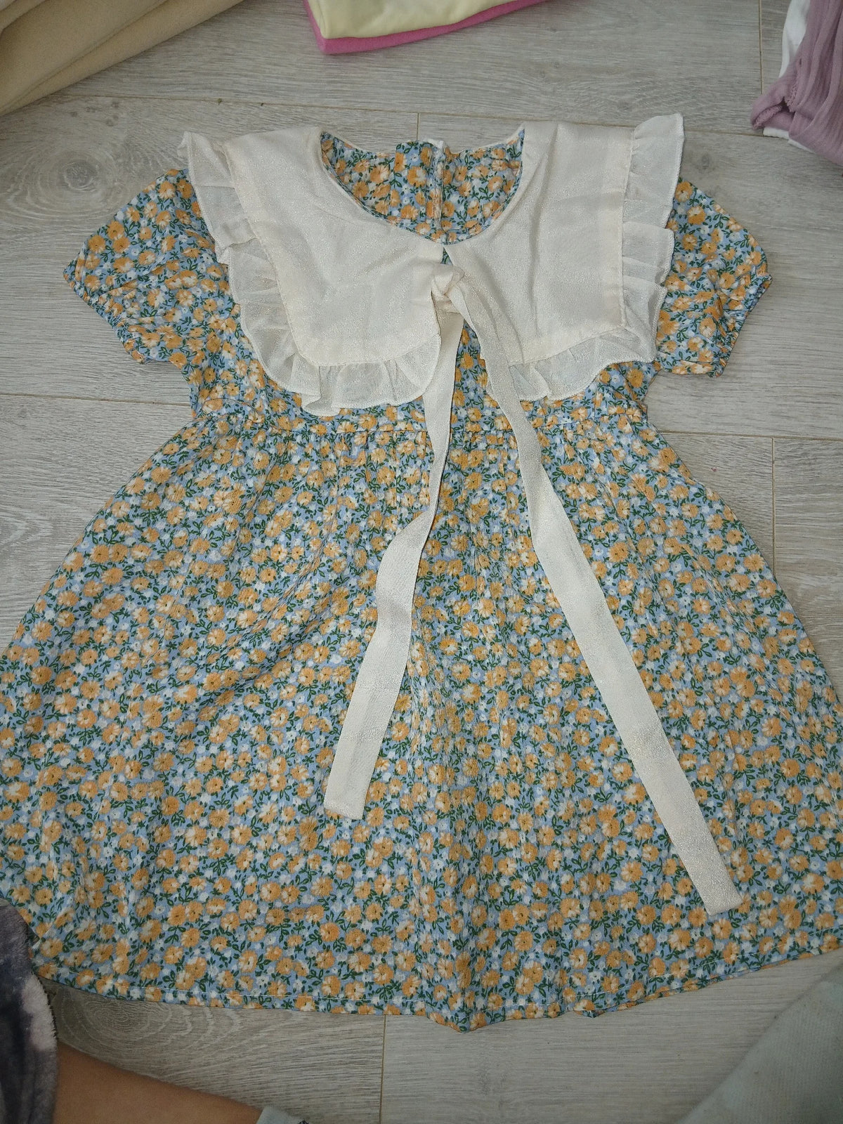 Girls Party Dress Floral Princess Bow A Line Toddler Summer Kids