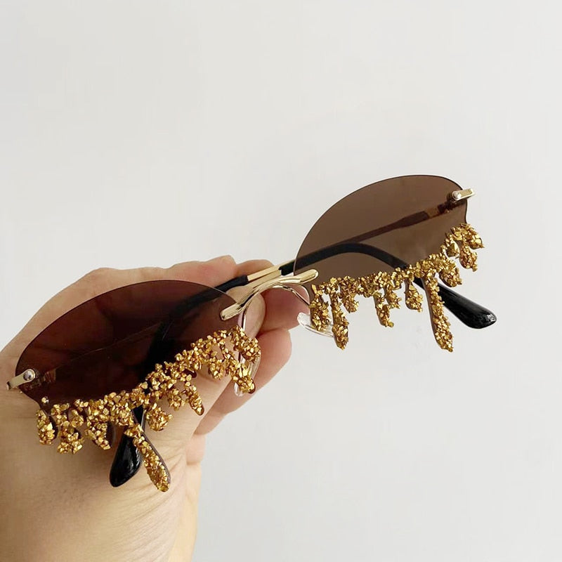 Wynne | Glitter Sunglasses | Festival & Party, Eye-Catching | 6 Colors