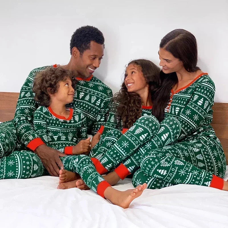 Christmas pajamas women 2 piece all over print loungewear set