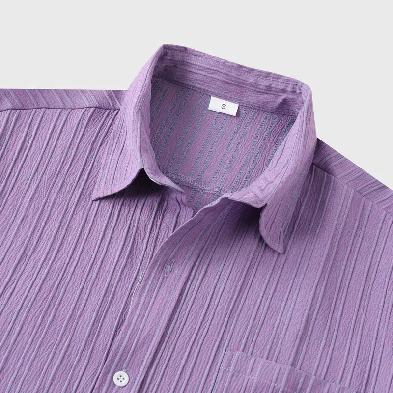 Rhea | Linen Shirt Men | Breathable Summer Shirt | Spread Collar, Classic Fit